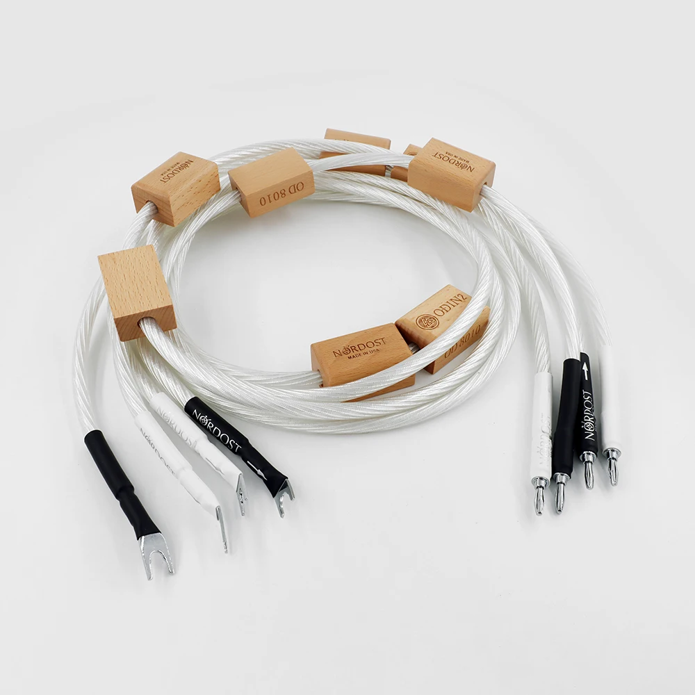 Nordost Odin 2Sterling Zilveren Vlaggenschip Audio Kabel Hifi Luidspreker Versterker Audiofiele Draad Met Hi-End Banbana Plug 1Set Van 4 Stuks