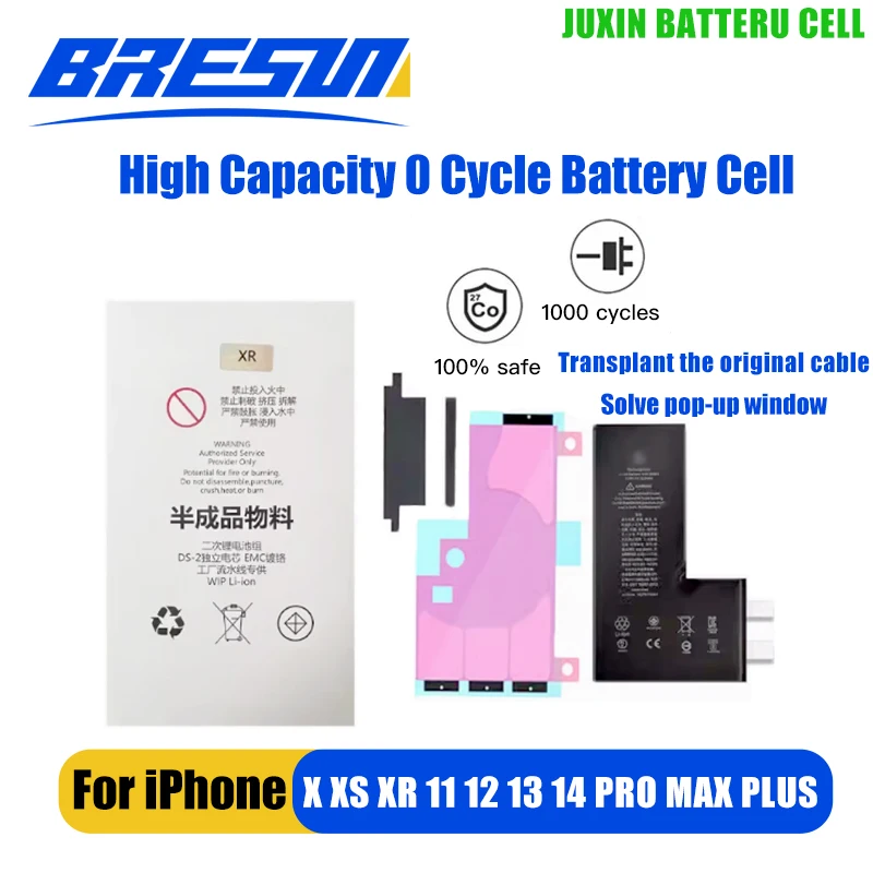 

High Quality 0 Cycles Battery Cell For iPhone 8 Plus X XS 11 12 13Pro Max Separate battery cells to solve pop-up window problems
