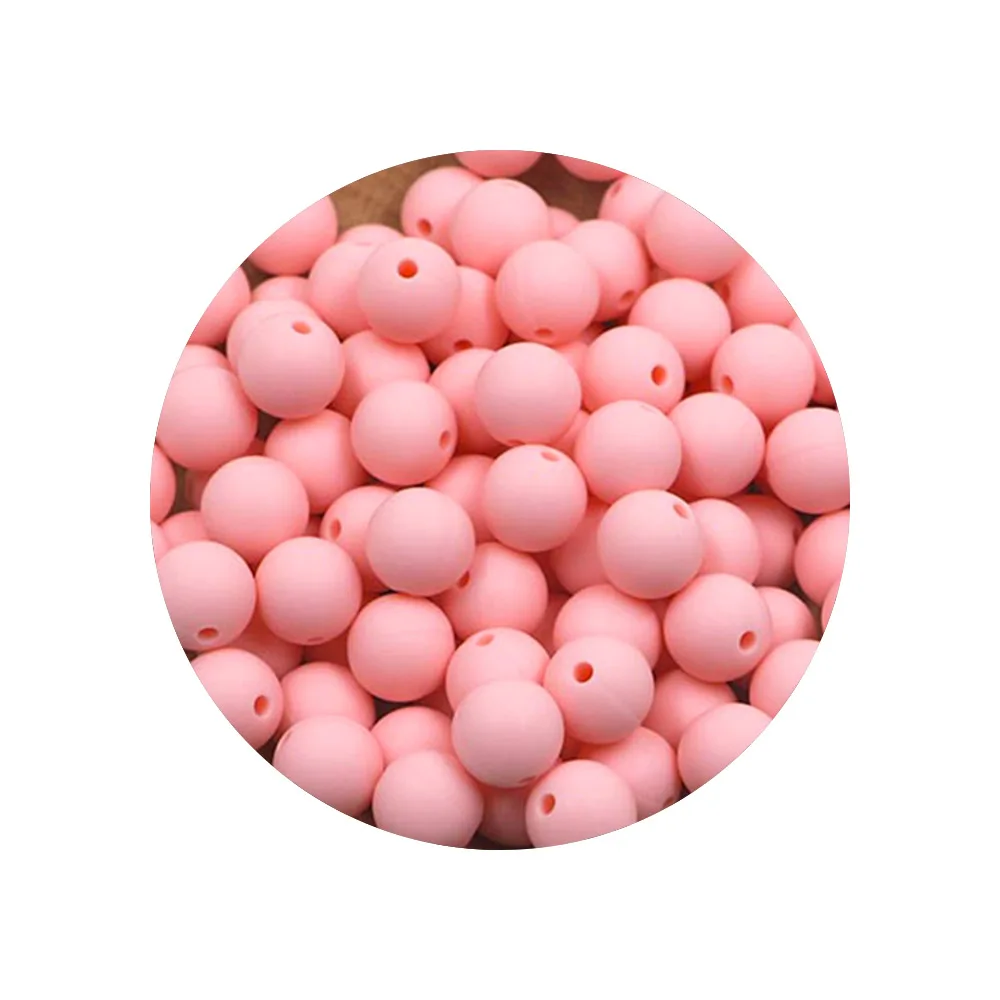 Vibrant Silicone Beads for DIY Jewelry Crafting - 50 Pieces, 12/15mm