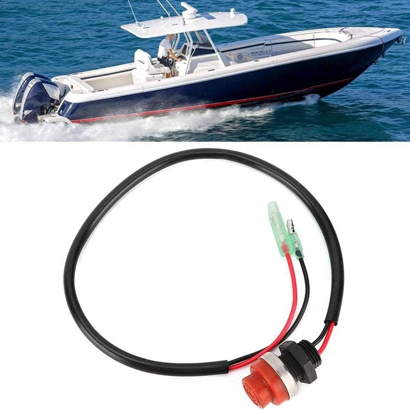 

10X Universal Boat Outboard Engine Motor Start Kill Switch Keyless Push Button , Applicable To All For Yamaha Ships