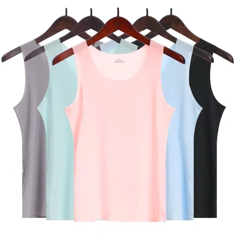 aliexpress.com - Women’s summer Ice silk winter plus velvet warm seamless underwear vest pajamas spring autumn bottoming shirt T-shirt