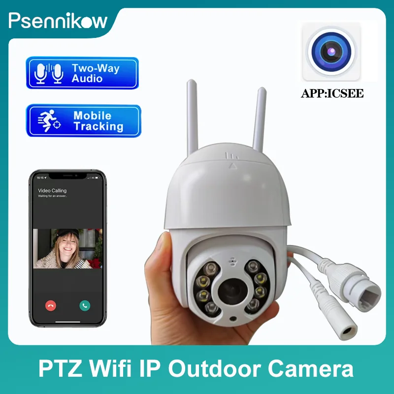 AI Human Tracking Two-way Audio HD Night Color Cam 8MP Wireless ...