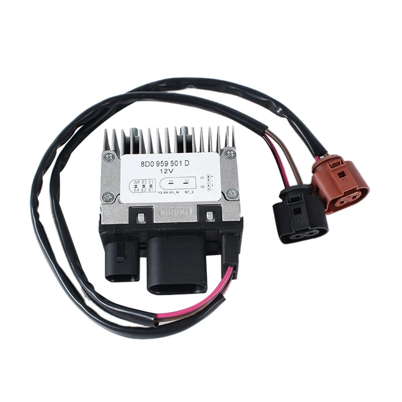 

Car Fan Cooling Control Unit Relay Module Fan Resistance Speed Control Module For A4 A6 S4 1999-2006 8D0959501B, 8D0959501D