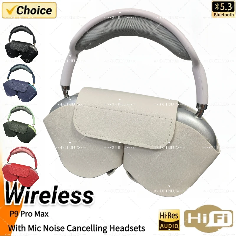 

P9 Pro Max Wireless Bluetooth Headphones Noise Cancelling Headsets Stereo Sound Earphones Sports Gaming Headphones Supports TF