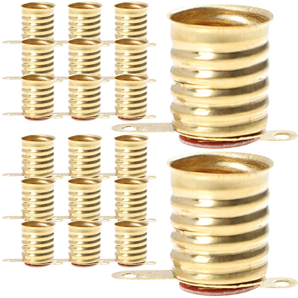 

50 Pcs Lamp Holder Bulbs Lamps Small Base for Home Experiment Copper E10 Socket Lighting Accessories