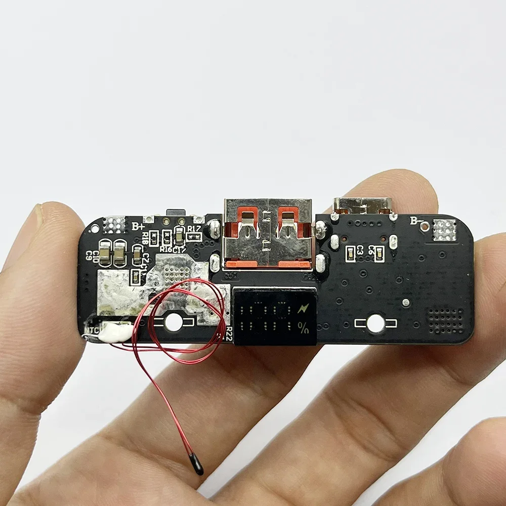 LED USB C 타입 QC 4.0 3.0 PD SW6208 고속 충전 보드, 리튬 리튬 이온 배터리용 고속 충전기 모듈, DIY 보조베터리, 5V-12V