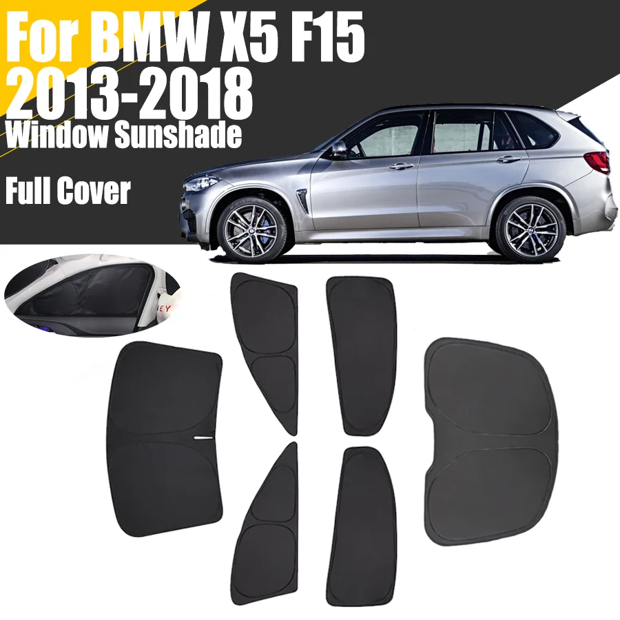 Custom Full Cover Car Window Sunshade For BMW X5 F15 2013 - 2018 Privacy Blind Curtain Front Windshield 2014 2015 2016 2017