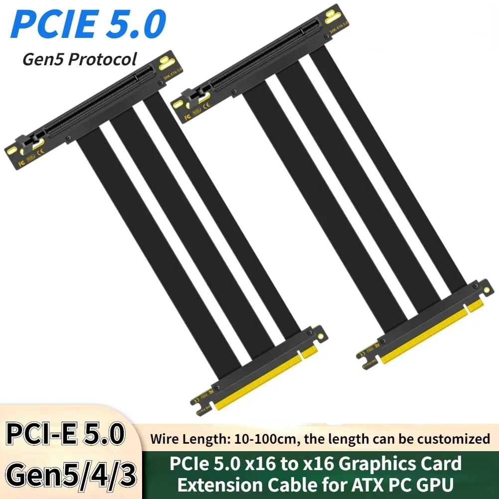 Pci e 5.0 x16. Кабель pci-e 4.0 riser. расширитель pci-e слотов. промышленная видеокарта.