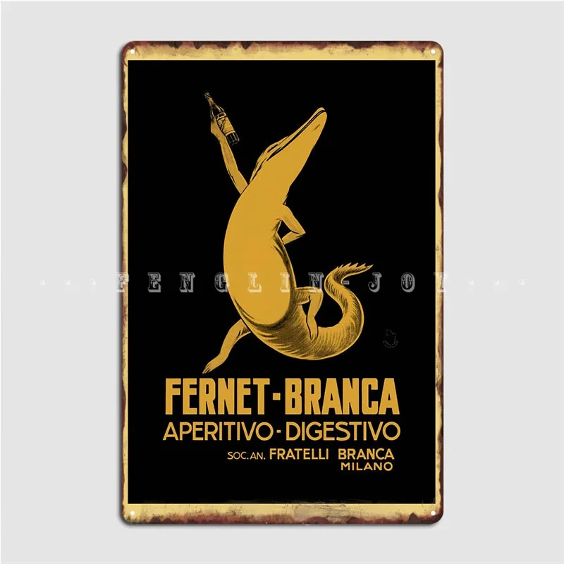 Fernet Anca Aperitivo Metal Sign Garage Decoration Pub Garage Custom Cinema Garage Tin Sign Poster