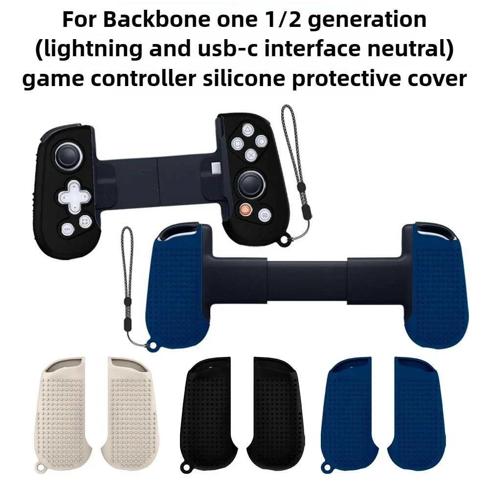 Per Controller di Gioco Mobile BACKBONE One 1a e 2a Generazione, Guscio Protettivo Minimalista in Silicone Morbido Anti-Graffio
