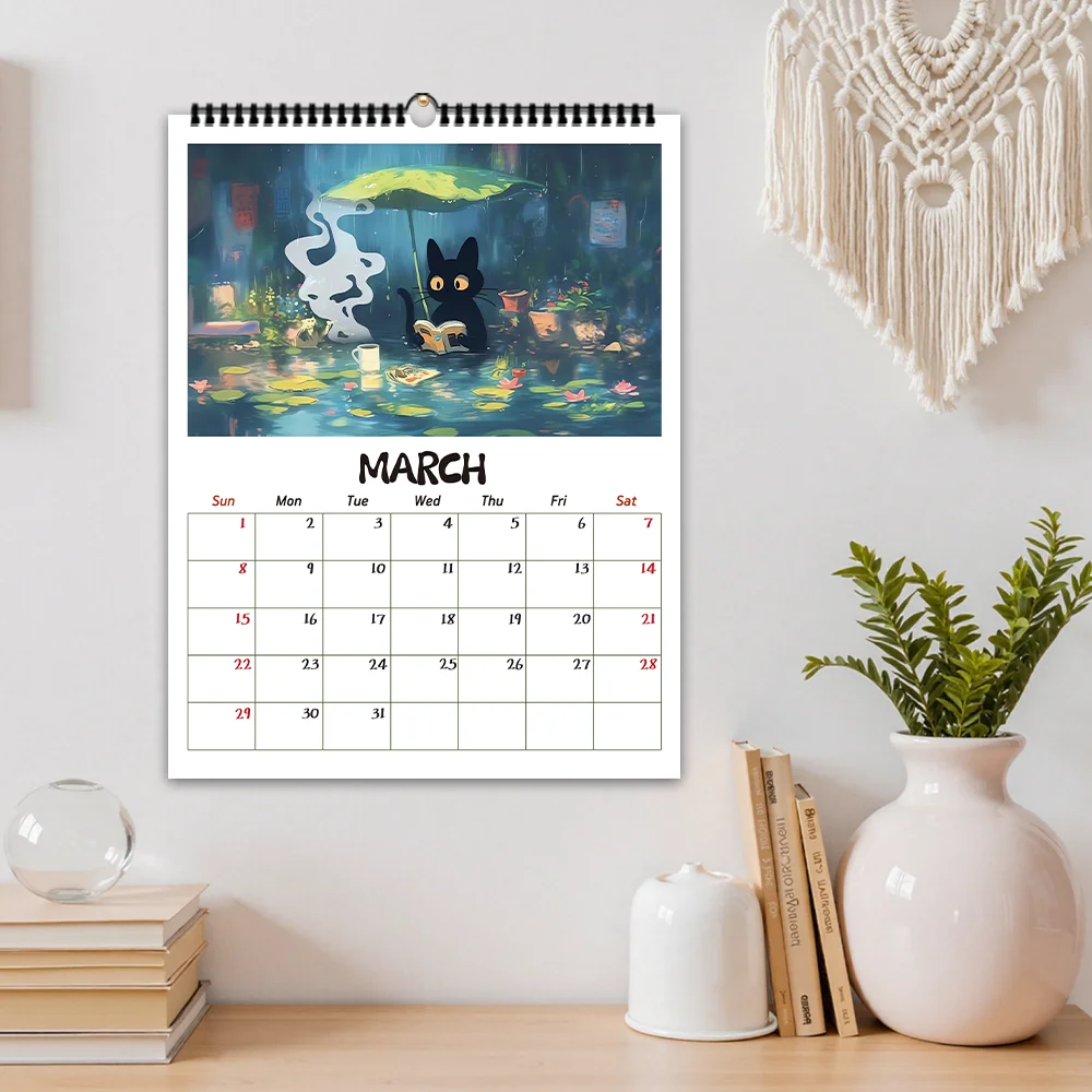 Black Cat Calendar Design 3