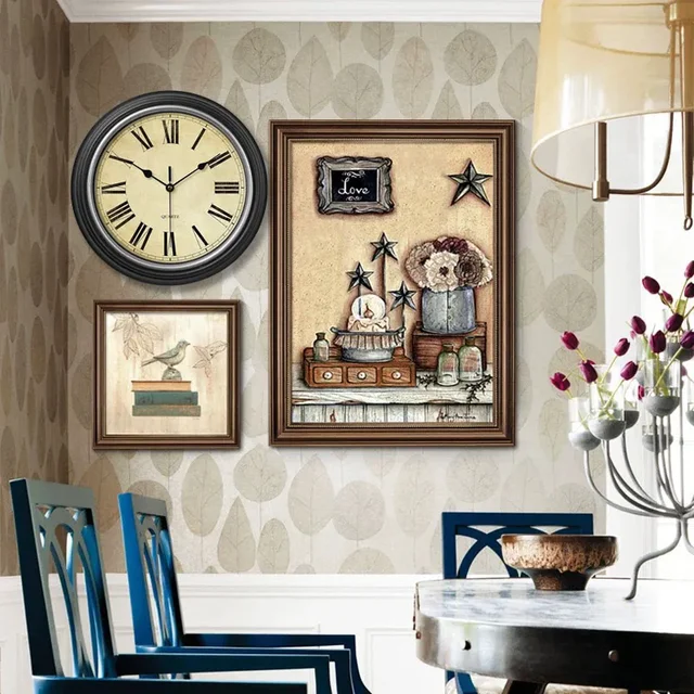 12-Inch Nordic Luxury Retro Wall Clock – Silent Non-Ticking Design 3