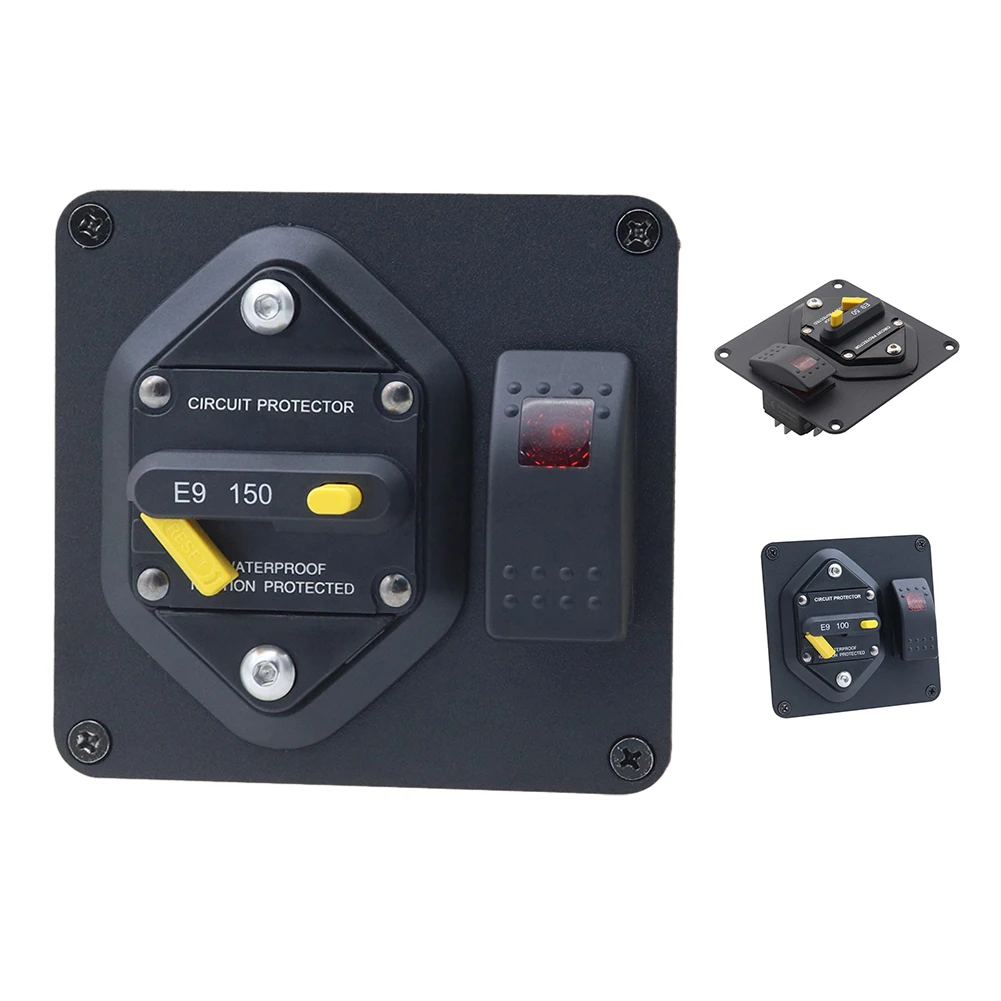 

High Amp Marine Rated Circuit Breaker Rocker Switch ON-OFF Toggle Switch Combination With Manual Reset Switch 12V/24V