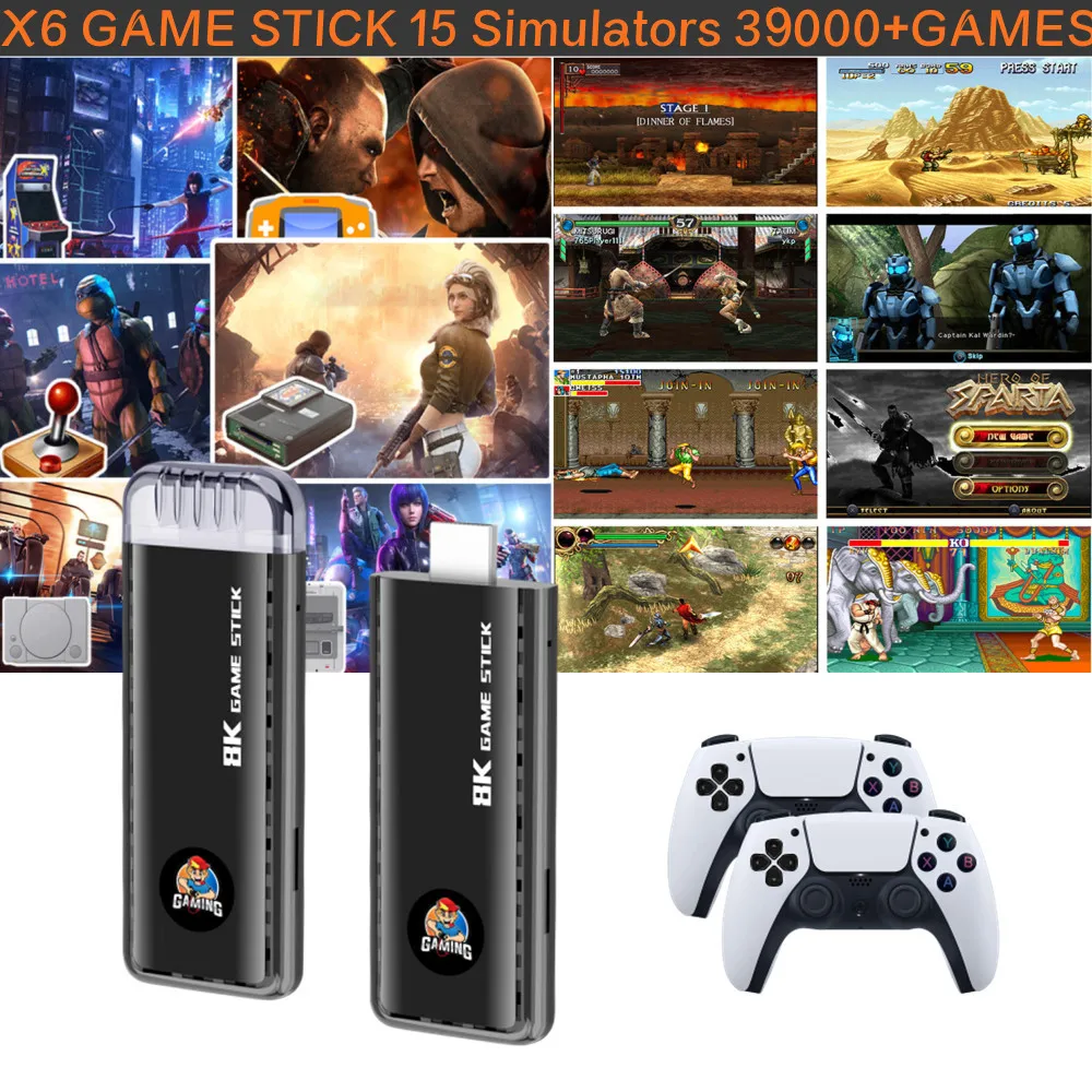 30000+ Games Dongle, Retro Game Handheld Console, Plug and Play Video Game Stick, Retro Play Stick 15 emulators