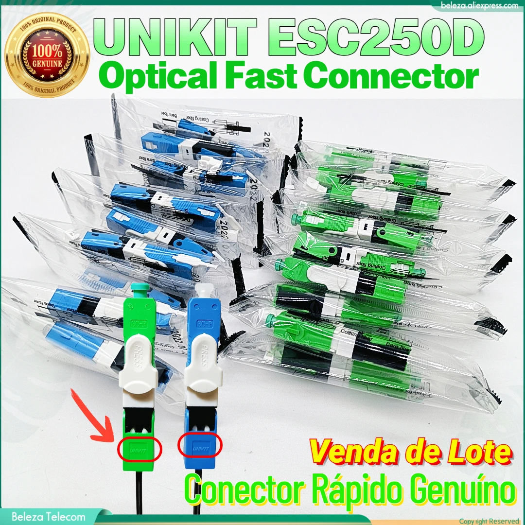 

Оригинальная полевая вышивка UNIKIT ESC250D SC/APC SC UPC оптоволоконный быстрый соединитель FTTH SC/UPC Одномодовый Оптический быстрый соединитель