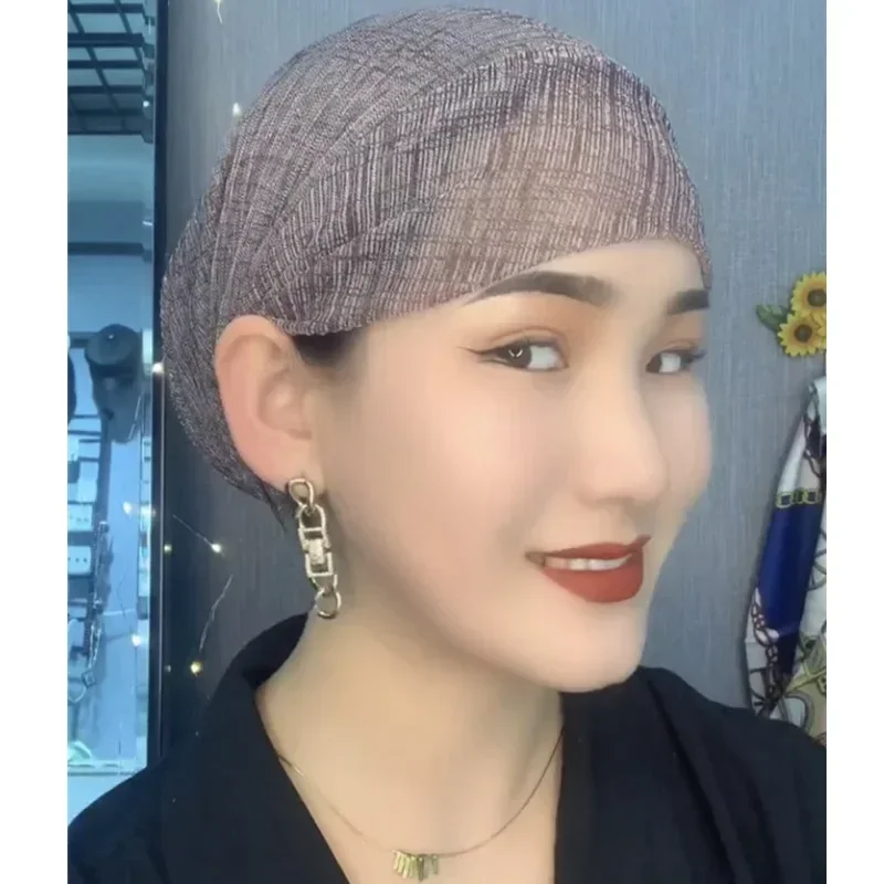 2023 Summer Women's Head Wraps Muslim Hat Islam Headscarf Bonnet Female Turban Caps Turbante Mujer Cancer Chemo Hat