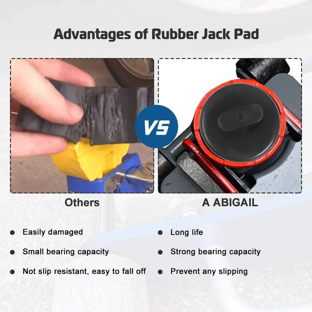 Jack Pads 4Pcs for Corvette Non-Slip Rubber Pucks Design to Safe Lifting of C5 C6 C7 C8 GS Models