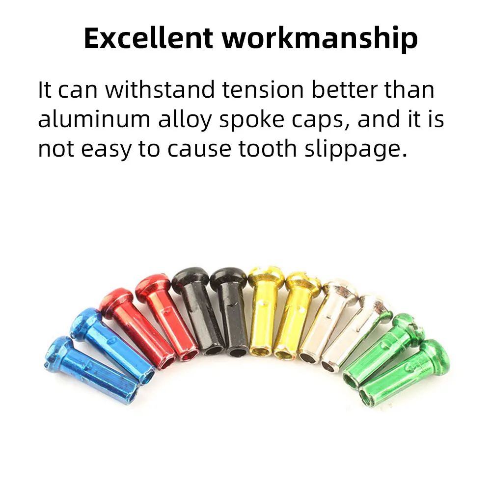 14G Bicycle Spoke Cap for 2mm 14mm Spoke MTB Road Bike 72pcs bike accessories bike spokes nipples
