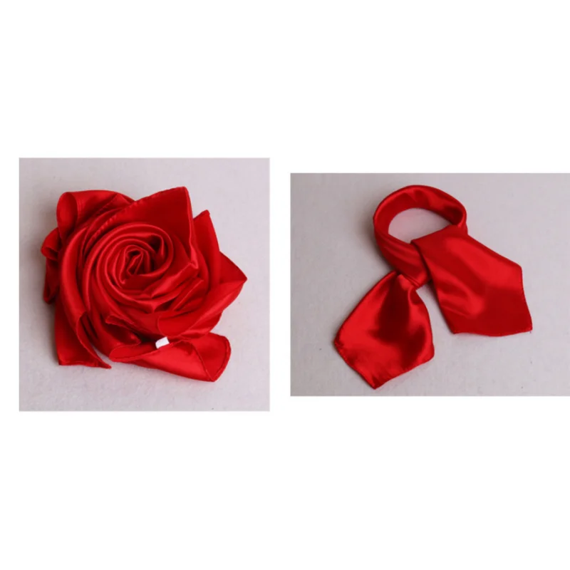 

60*60cm Women Solid Color Silk Scarf Spring Autumn Fashion New Simple Square Scarfs For Ladies Female Scarf