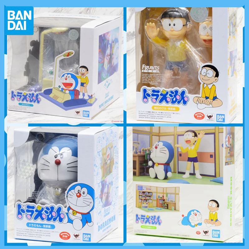 

Оригинальные фигурки Bandai Tamashii, фигурки людей, нулевой ноби нобит и Дораэмон, игрушки для лекарств, коллекционные игрушки для мальчиков