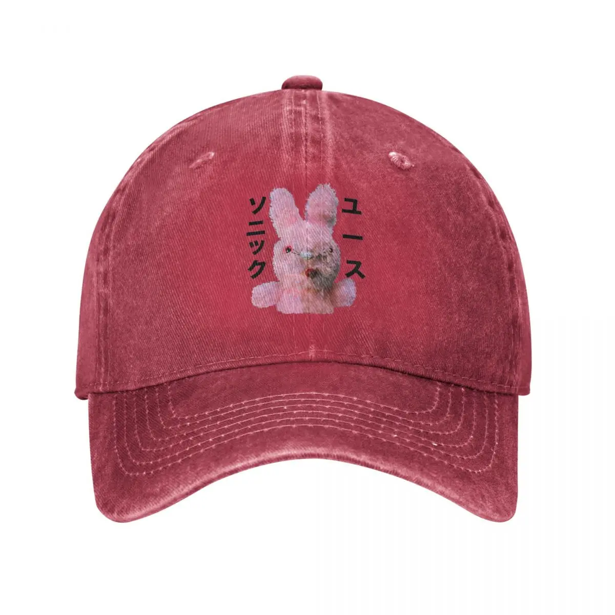 thumbnail image 1 of Gorra de béisbol japonesa Dirty Bunny Sonic Youth, gorra de mezclilla desgastada retro con cierre a presión, gorra unisex de verano para exteriores, 1 of 5