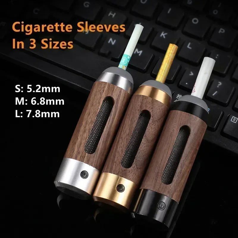 

Портативный мини-прикуриватель для путешествий с портативной рыболовной машиной, внешняя подсветка для пепельницы, сигаретного лотка, Подарочная коробка, пепельница, грецкий орех