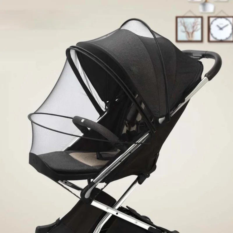 

Baby Stroller Mosquito Net Insect Proof Sun Shading Sunscreen Cover Protective Mesh Bear Pattern Baby Stroller Accessori