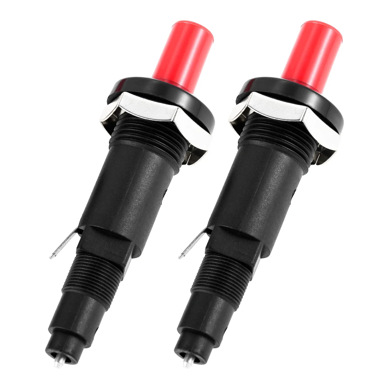Igniter Push Button Piezo Two Exits Pressing Sparking for Gas Grill/Range/Heater/Stove Sparker Generator Ceramic Lighter 2pcs