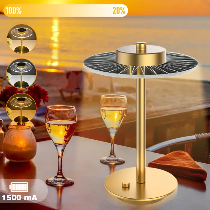 

Creative LED Desk Lamp Rechargeable Touch Dimming Metal Table Lamp For Living Room Night Light Bedside Lamp Bar Hotel