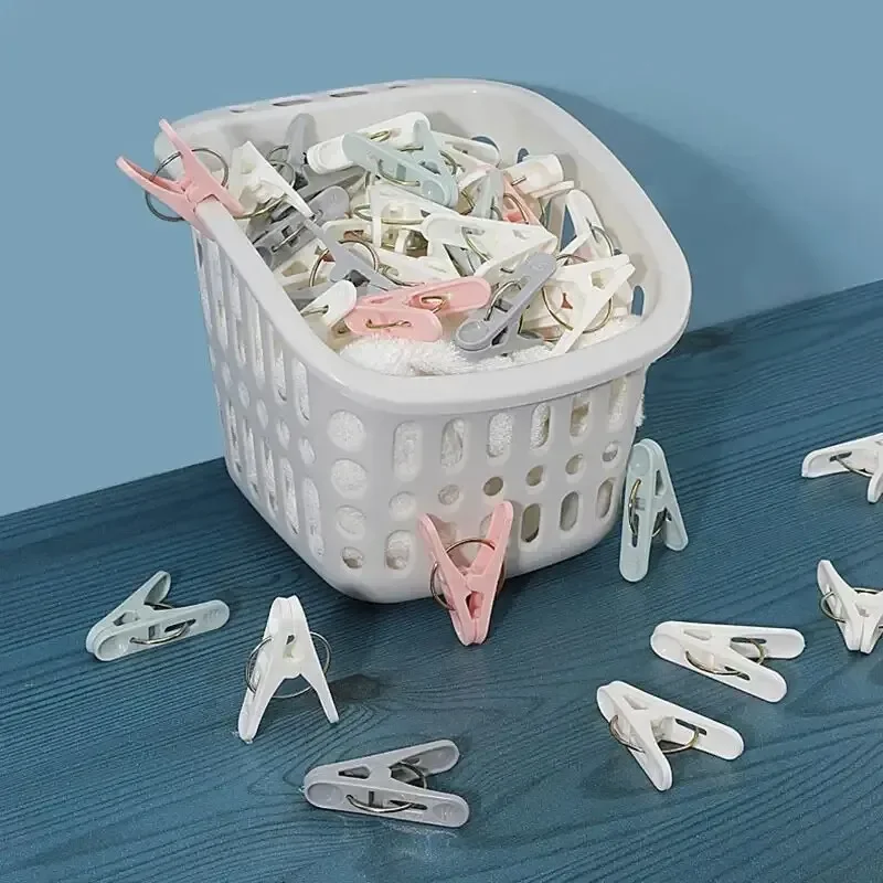 Description Picture 2 of item10/50pcs Windproof Clothespins Air Drying Clothes Socks Underwear Fixed Pins For Household Clips Food Snack Bag Sealing Clips