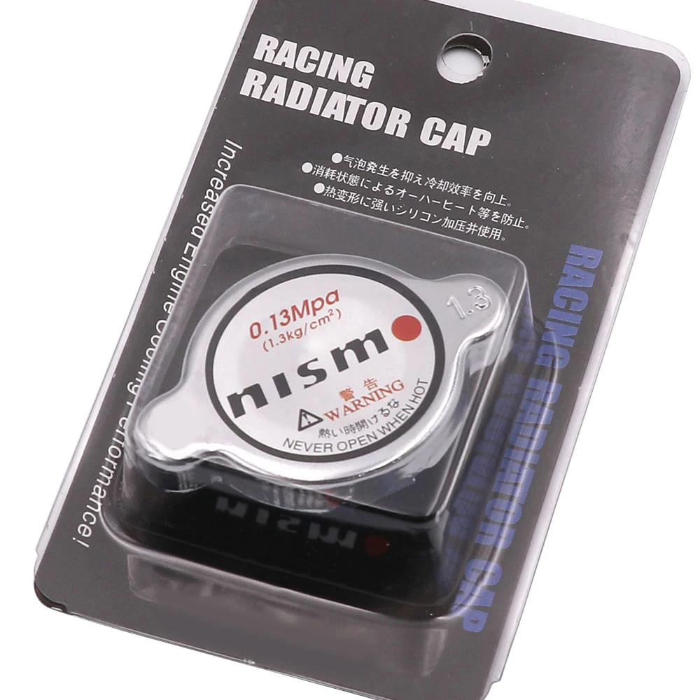 Radiator Cap Silver Nismo High Pressure Racing Car Radiator Cap 1.3kg/cm for Nissan 180SX 240SX 300Z 350Z 370Z G35 G37 GTR Silvia Skyline