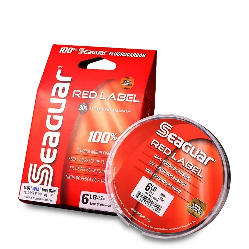 SEAGUAR RED LABEL Fishing Lines 6LB-12LB 100% FLUOROCARBON