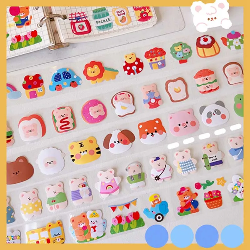 Kawaii Washi Paper Cute Colorful Cartoon Animal Rainbow Cake Nastro Adesivo Per Scrapbook Diario Album Art Craft Journal Fai Da Te 3M