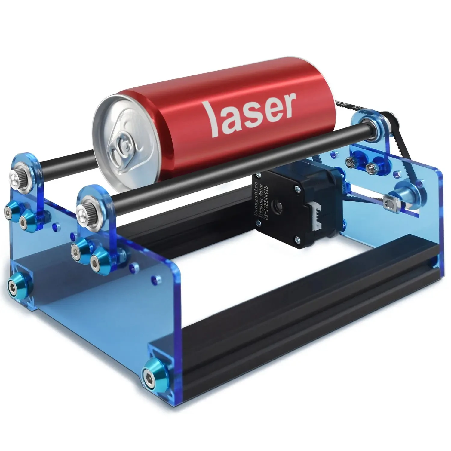 Laser Engraver Head TWOTREES Laser Universal Laser Engraver Y-Axis Rotary Shaft Rotary Roller 360 Degree Rotating For Engraving Cylindrical Objects