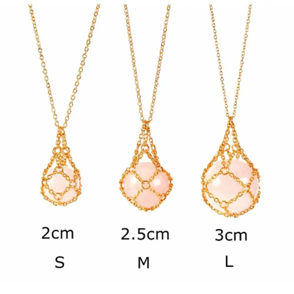 Interchangeable Crystal Holder Cage Necklace Adjustable Crystal Net Metal  Necklace for Women Men Stone Collecting Holder - AliExpress