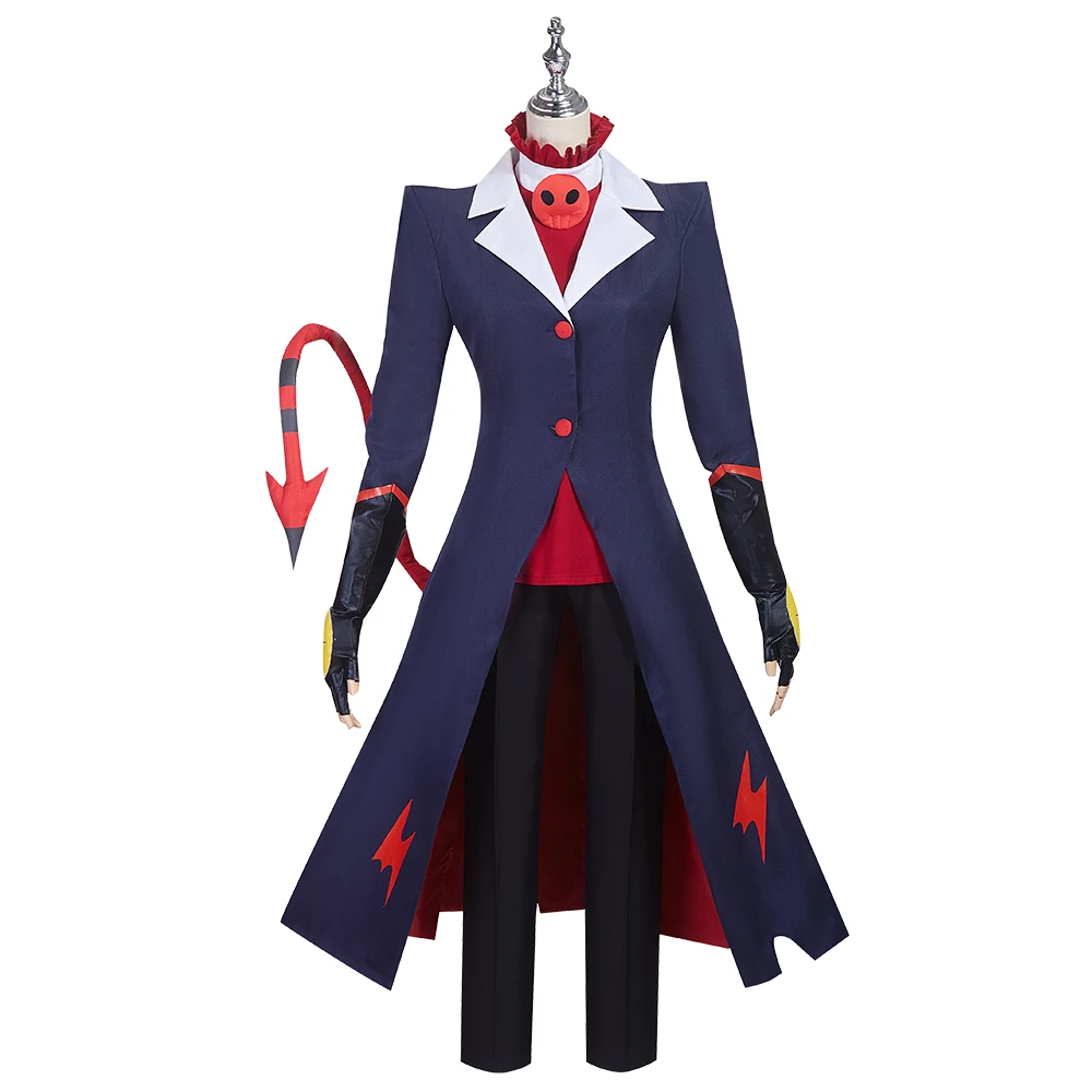 Anime Helluva Boss Blitzo Cosplay Costume Party Uniform Suit with Tail  Halloween Outfit for Men Women Custom | AliExpress