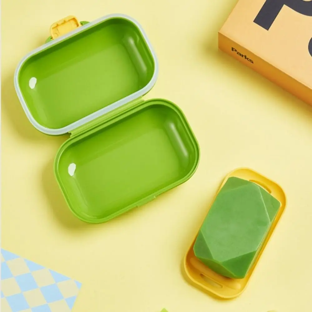 Description Picture 4 of itemPortable Soap Rack New Waterproof With Cover Soap Container Travel Case Plastic Soap Storage Box Bathroom Soap Holder