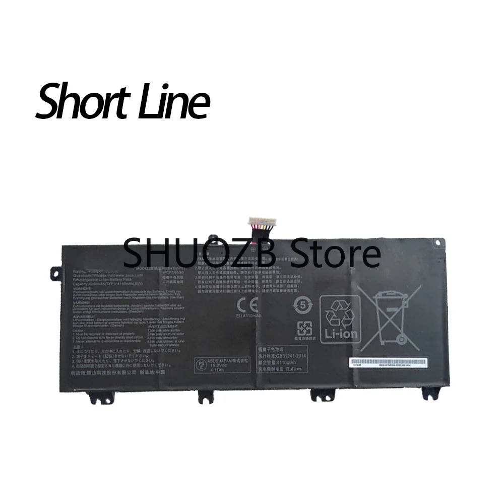 Bateria do Portátil para Asus Zx63 B41n1711 Zx63vd Zx73vm Fx705d Fx705 Gl503 Gl503v Gl503ge Gl703 Gl703vm Gl703vd Gl703ge 15.2v 64wh - Imagem 4