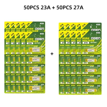 5-50 batterie alcaline 23A/27A 12V - Celle a secco A23/A27 ad alta capacità per campanello, walkman, telecomandi per auto e dispositivi elettronici