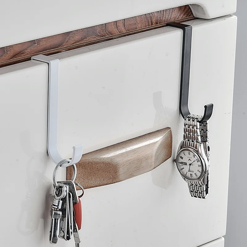 

5PCS Creative Multi-function Hook Bathroom Radiator Towel Rack Kitchen Cabinet Door Rear Hook Key Towel Rack Home Accessories