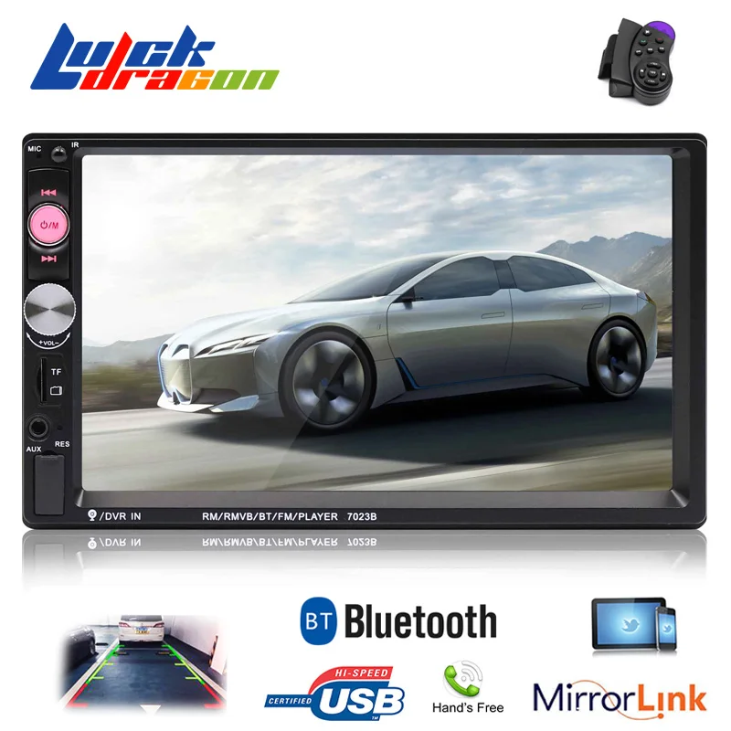 

Radio 2Din Car Stereo 7 inch Touch In Dash Auto audio Player MP5 Multimedia Autoradio Bluetooth Rear View Camera Remote Control