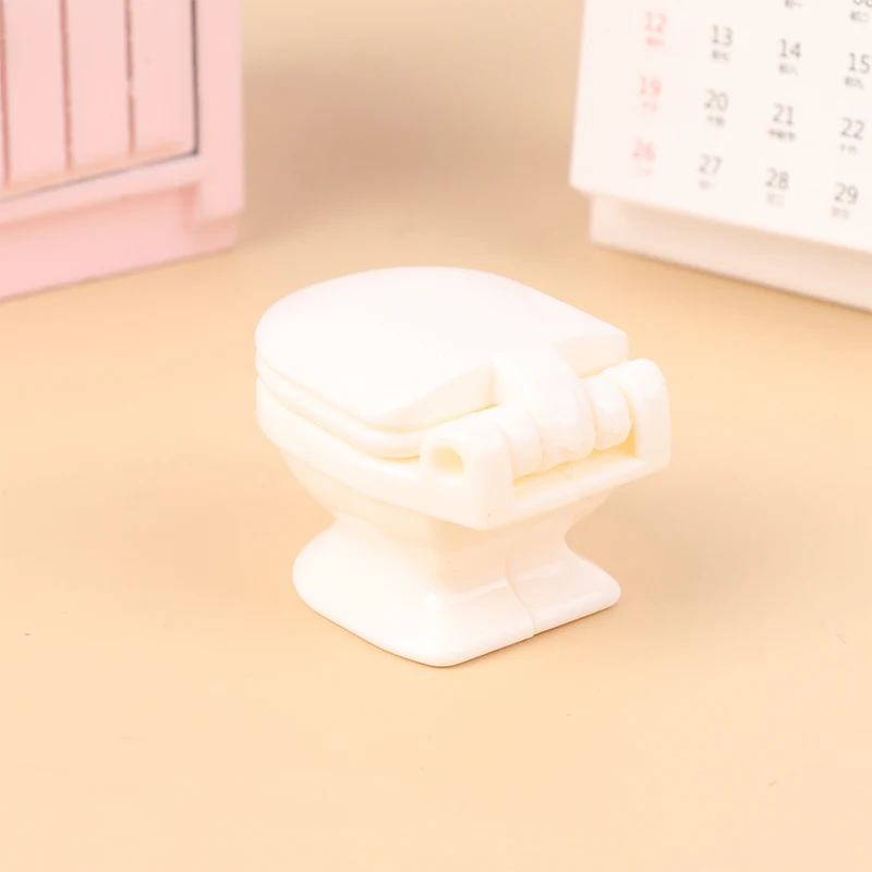 Miniature Toilet Seat Barbie Toilet Diy 1:12 Dolls Accessories