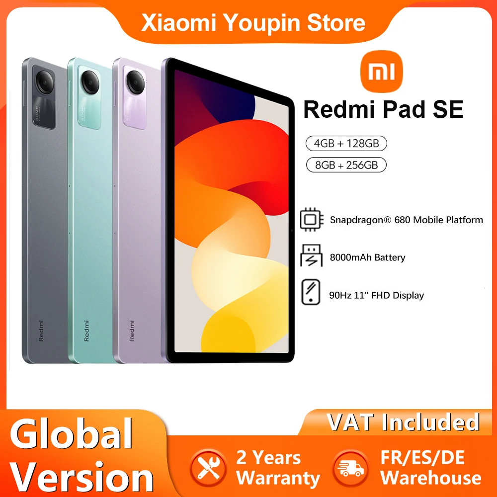 Global Version Xiaomi Redmi Pad SE tablet 11 Inches FHD 90Hz Display  Snapdragon 680 Mobile Platform 8000mAh Battery - AliExpress