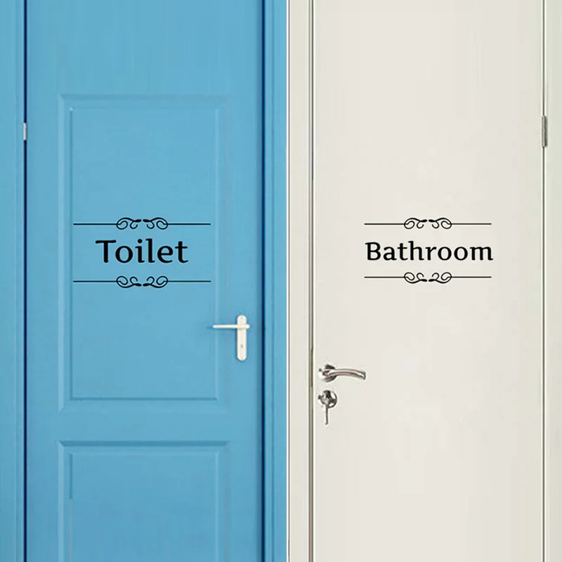 Funny Entrance Sign Wall Sticker Kitchen Bathroom Bedroom Laundry Garage Cellar Toilet Door Decoration Vinyl Art Diy Home Decal wall stickers kitchen wall sticker