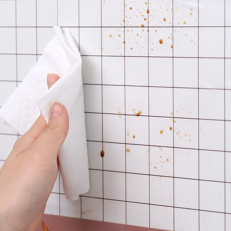 Kitchen Stove Oil-proof Stickers High Temperature Resistance Wall Sticker Waterproof Anti-oil PVC Wall Decals 60*90cm