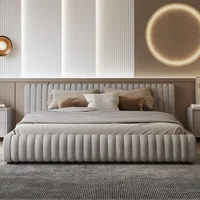 Cadres de lit complets avec tête de lit Tatami, Ensembles de chambre à coucher, Meubles complets, Cadres de lit Queen Size, Cadres de lit King Size, 180x200cm 3