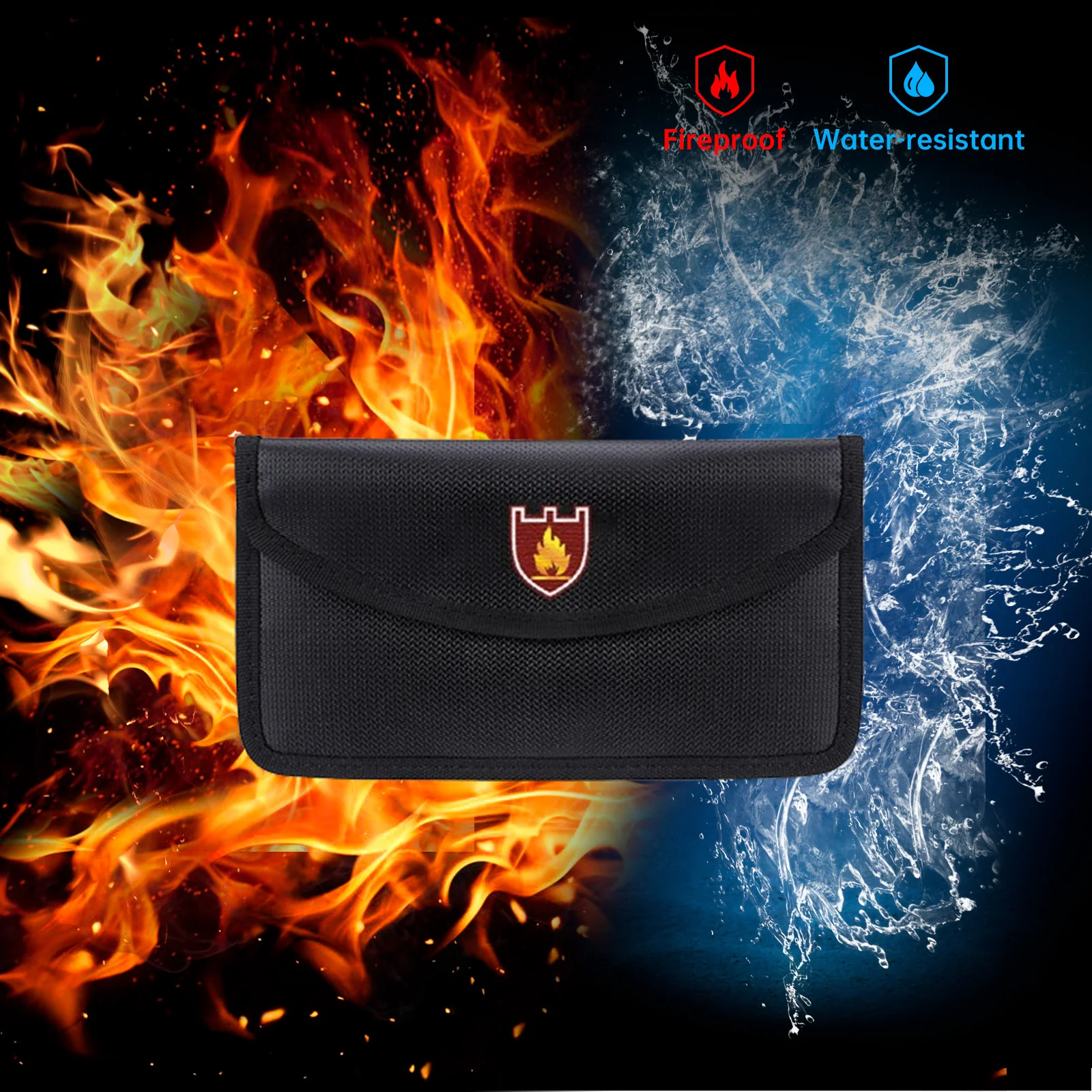 

Double Storage Bag Smart Phone Signal Shielding Bag Holds Car Keys Credit Cards Cash Suitable for Home School Business Travel