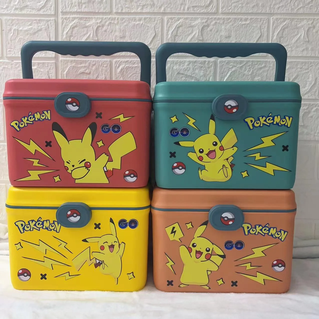 4pcs-pokemon-pikachu-storage-box-cute-creative-portable-cartoon-large-portable-emergency-medicine-box-organizer-first-aid-kit