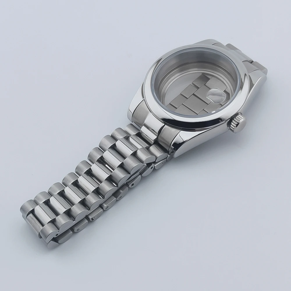 NEITON Sapphire Waterproof Watch Case with Presidential Bracelet Strap