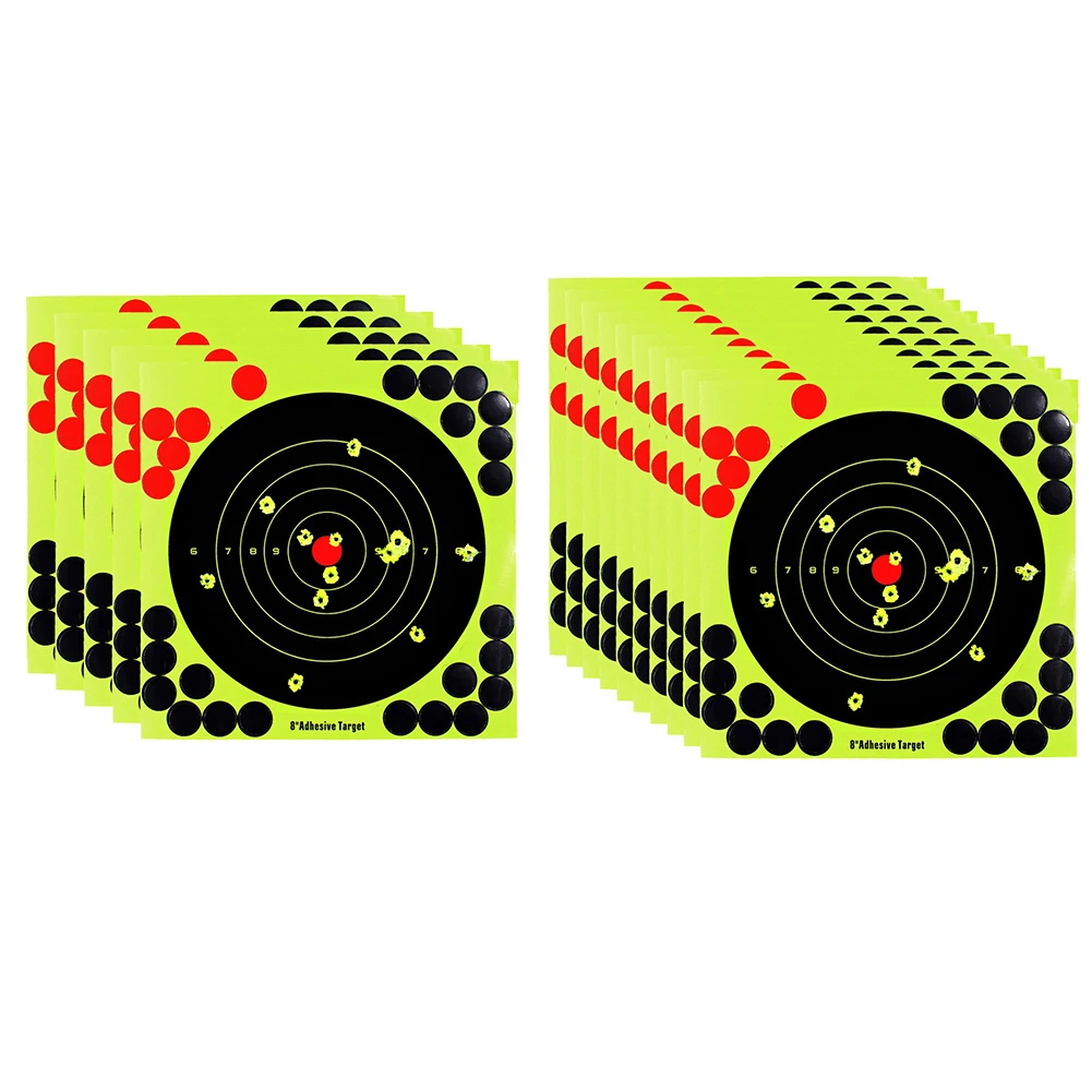 8-inch splatter target adhesive stickers 10/20/30/40/50PCS shooting targets stickers for competition practice